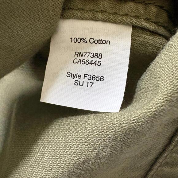 Utility Military Jacket Olive Green Cotton Madewell Womens M Fits - Picture 7 of 8